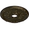 Ekena Millwork Antioch Ceiling Medallion (Fits Canopies up to 3 1/2"), 18"OD x 3 1/2"ID x 1 3/8"P, Green Gold CM18SEGGS - alternate 3
